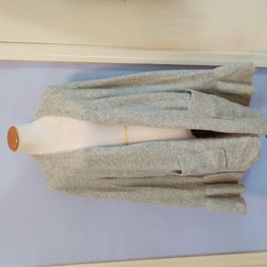 Wooly cardigan with bell sleeve